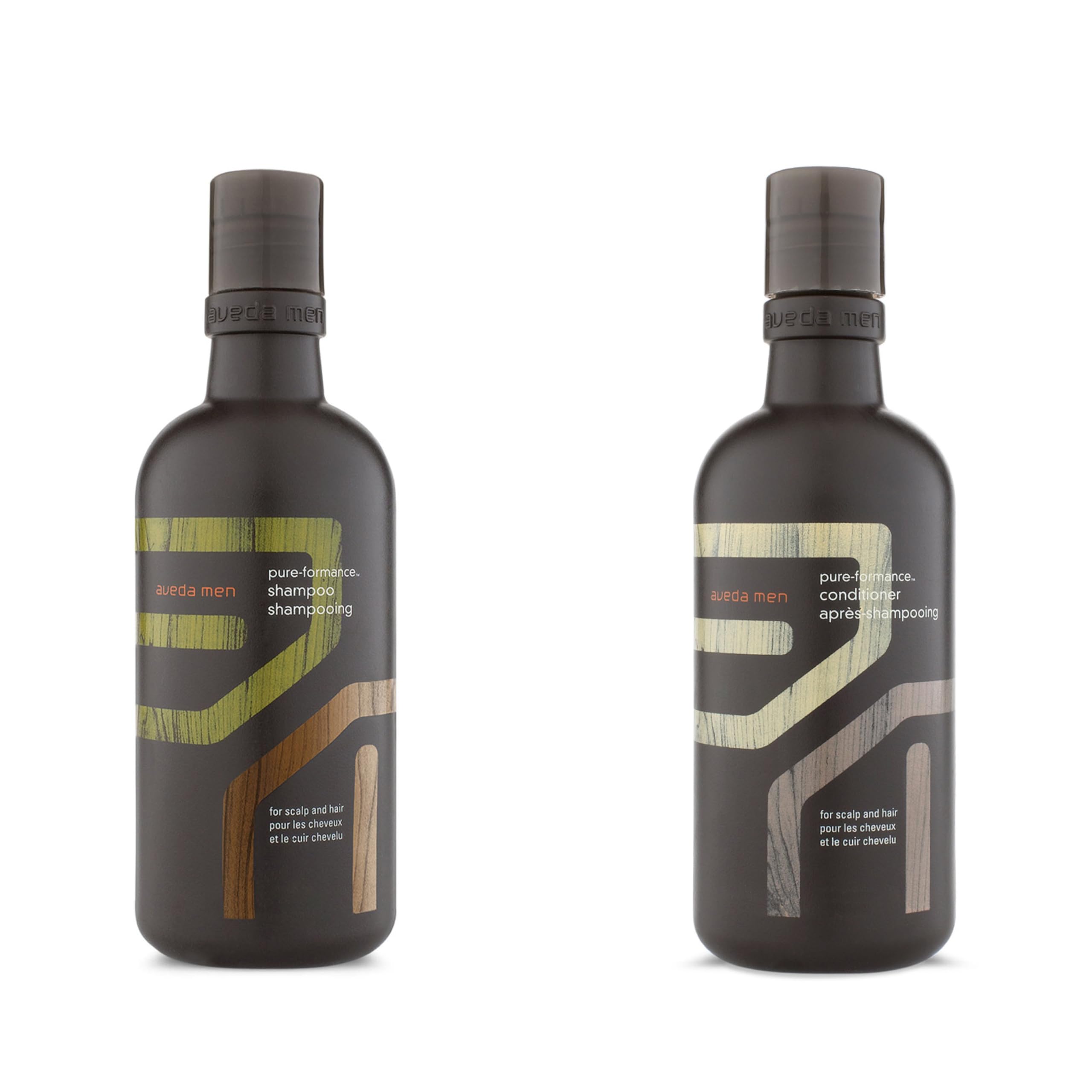 Aveda Men Pure-Formance Set: Shampooing léger (300 ml) + Après-shampooing léger (300 ml) - Apporte de la brillance - Soins du cuir chevelu