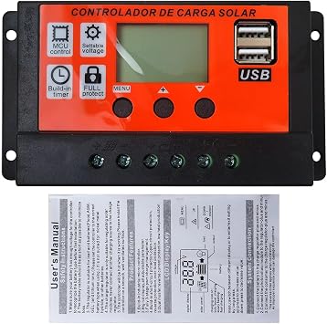 100A PWM Solar Panel Regulator Charge Controller Auto Focus Tracking 12/24V