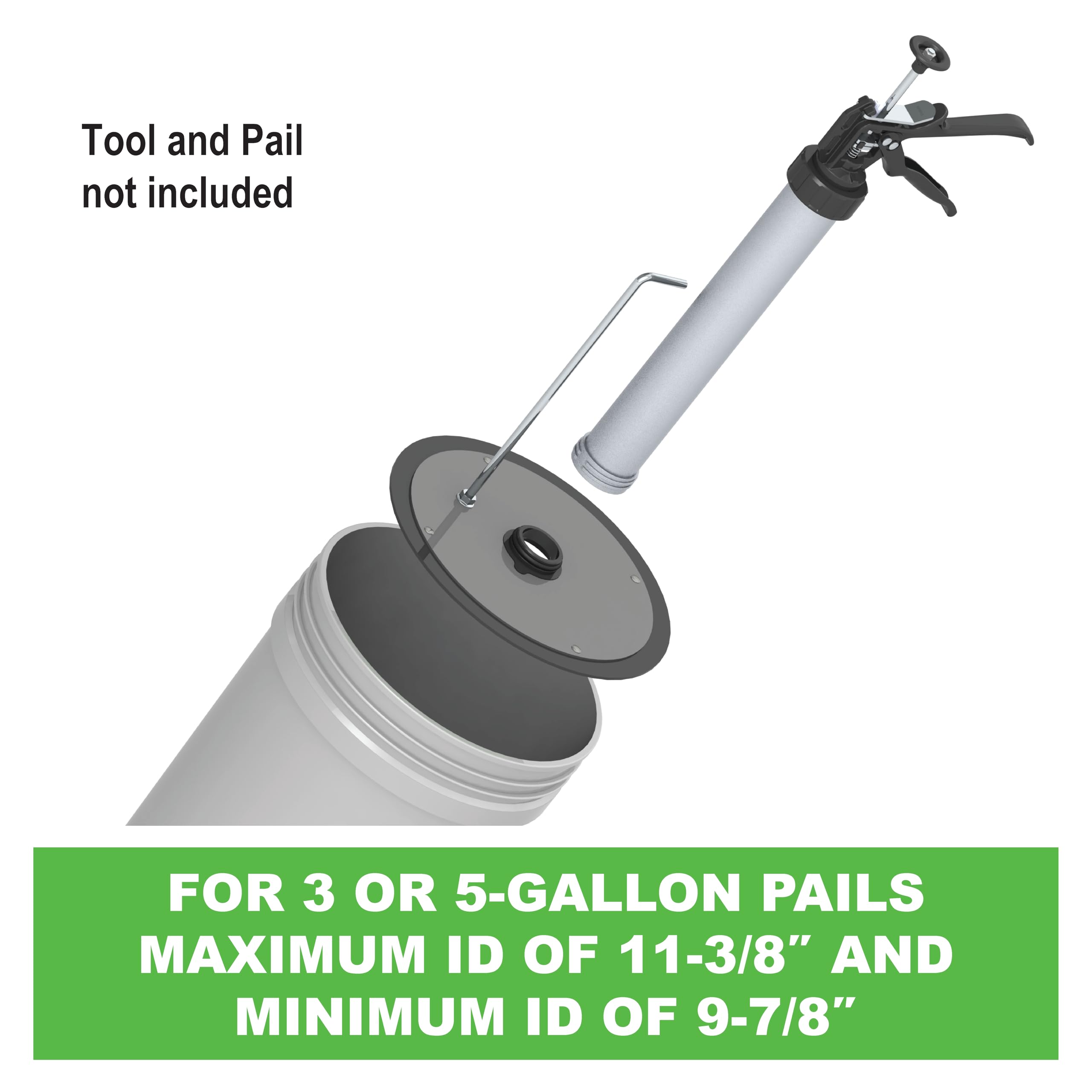 Albion 504-G15 Follow Plate - 5 Gallon Pail -4