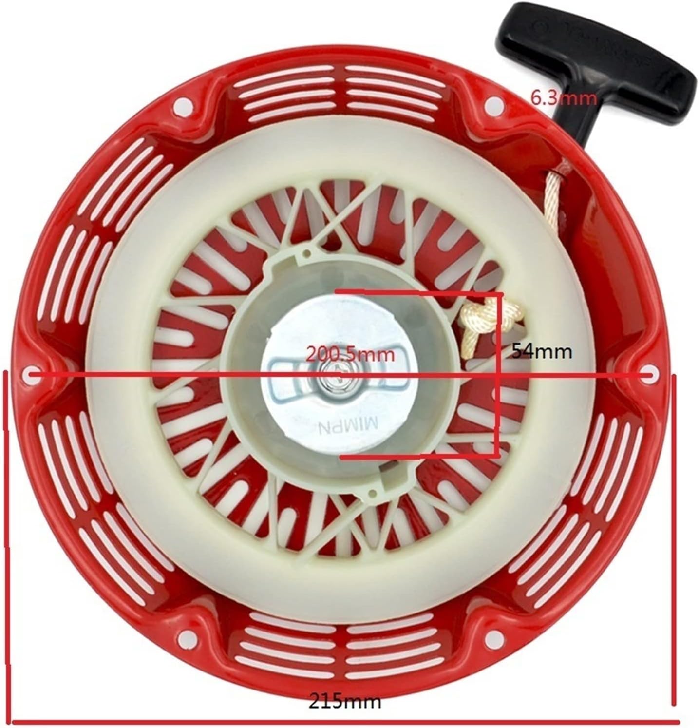 Mini Submersible Portable Electric Water Pump 188F 6.5KW Rewind Pull Recoil Starter Assy Gasoline Generator For 11/13HP 190F GX390 Water Pump Motor Spare Parts