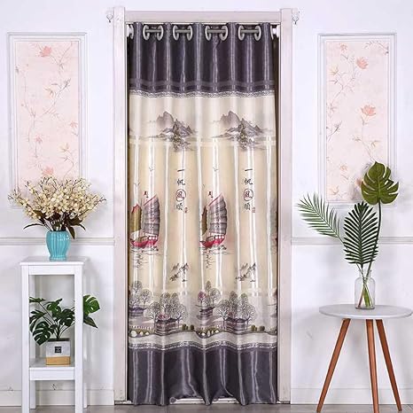 Amazon Adsns 間仕切り カーテン 80cm 180cm 花柄 間仕切りカーテン おしゃれ のれん 目隠し 北欧 つっぱり式 ロング ドア カーテン パーテーション ロング丈 部屋 省エネ スタイル 目隠しカーテン 魚 ホーム飾り 出入り口 着替え室 寝室用 きれい のれん オンライン通販