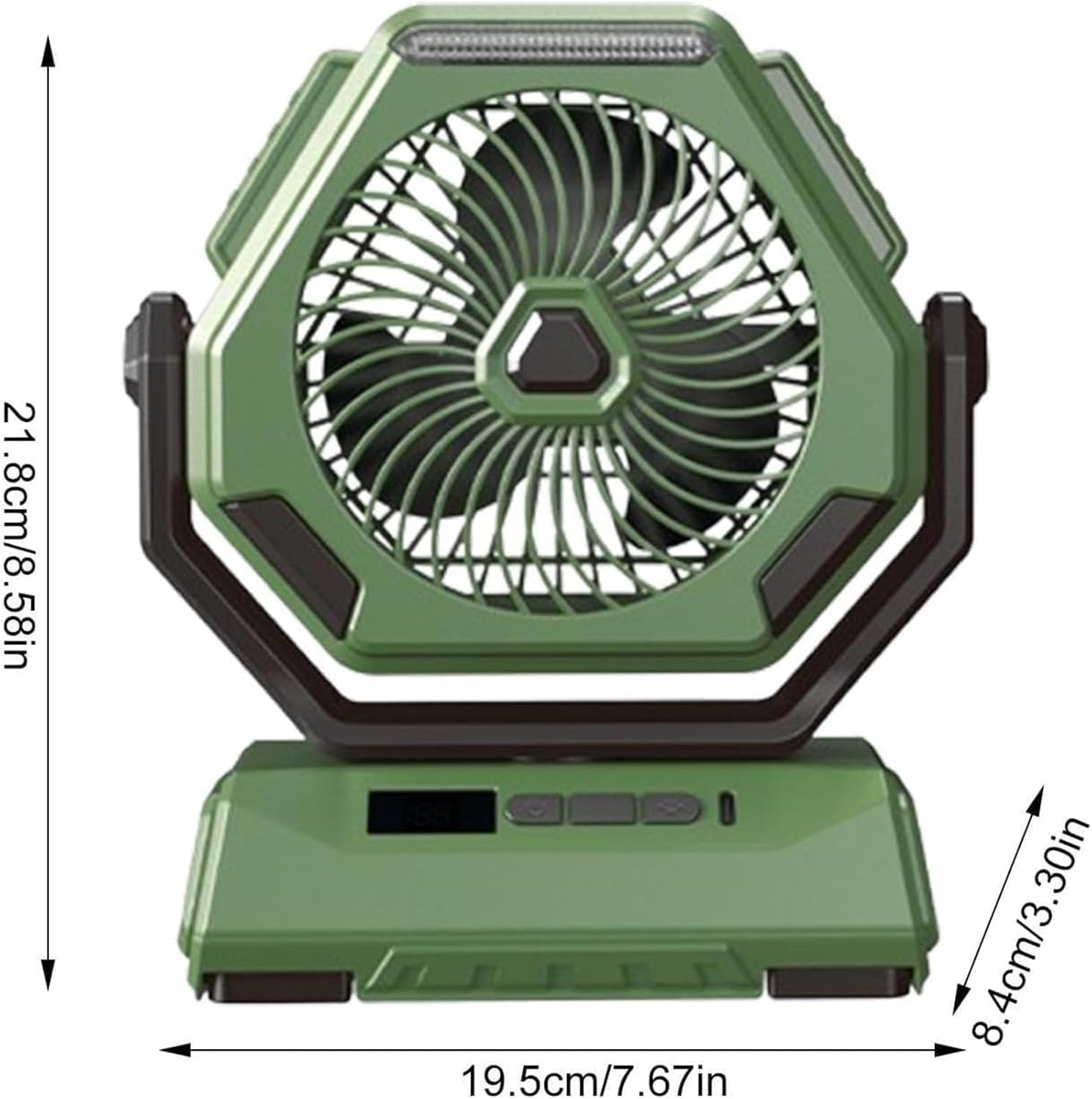 Outdoor Fan with LED Light, Lightweight Tent, Energy-Efficient USB, Battery Operated