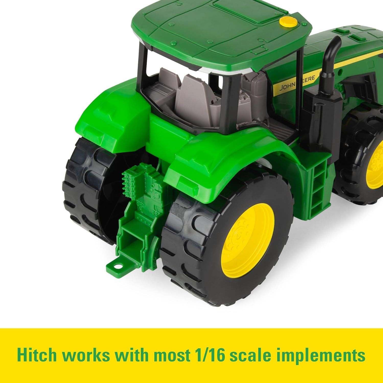 TOMY John Deere Lights & Sounds Tractor Toy - Free-Rolling Wheels and Realistic Electronic Lights and Engine Sounds - Indoor or Outdoor Play - Kids Summer Toys - Ages 3+