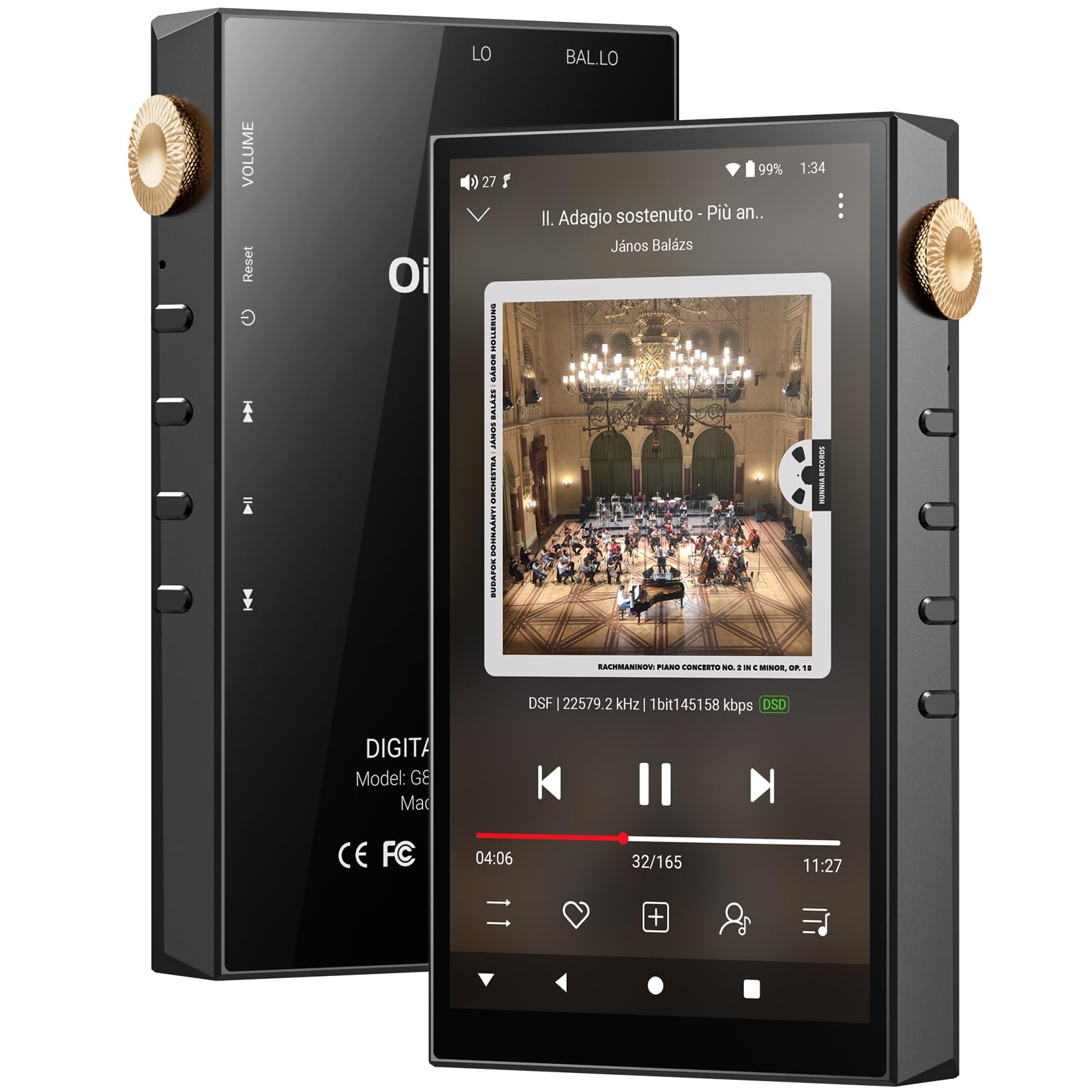 Amazon.com: Hi-Res Audio Player, Oilsky 160GB HiFi MP3 Player