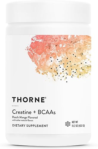 THORNE Creatina + BCAA - Monohidrato de creatina micronizada + BCAA en polvo - Soporte para los músculos, resistencia al ejercicio y recuperación* -