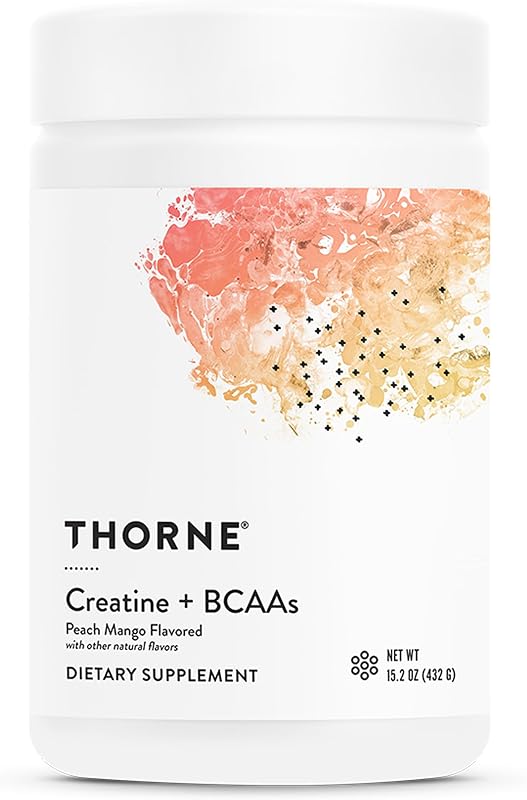 Creatine + BCAAs, 5 g Creatine Monohydrate & 5 g BCAAs, 30 Servings | Supports Lean Muscle Mass, Strength, Endurance, Power Output & Exercise Recovery*, Peach Mango, NSF Certified for Sport