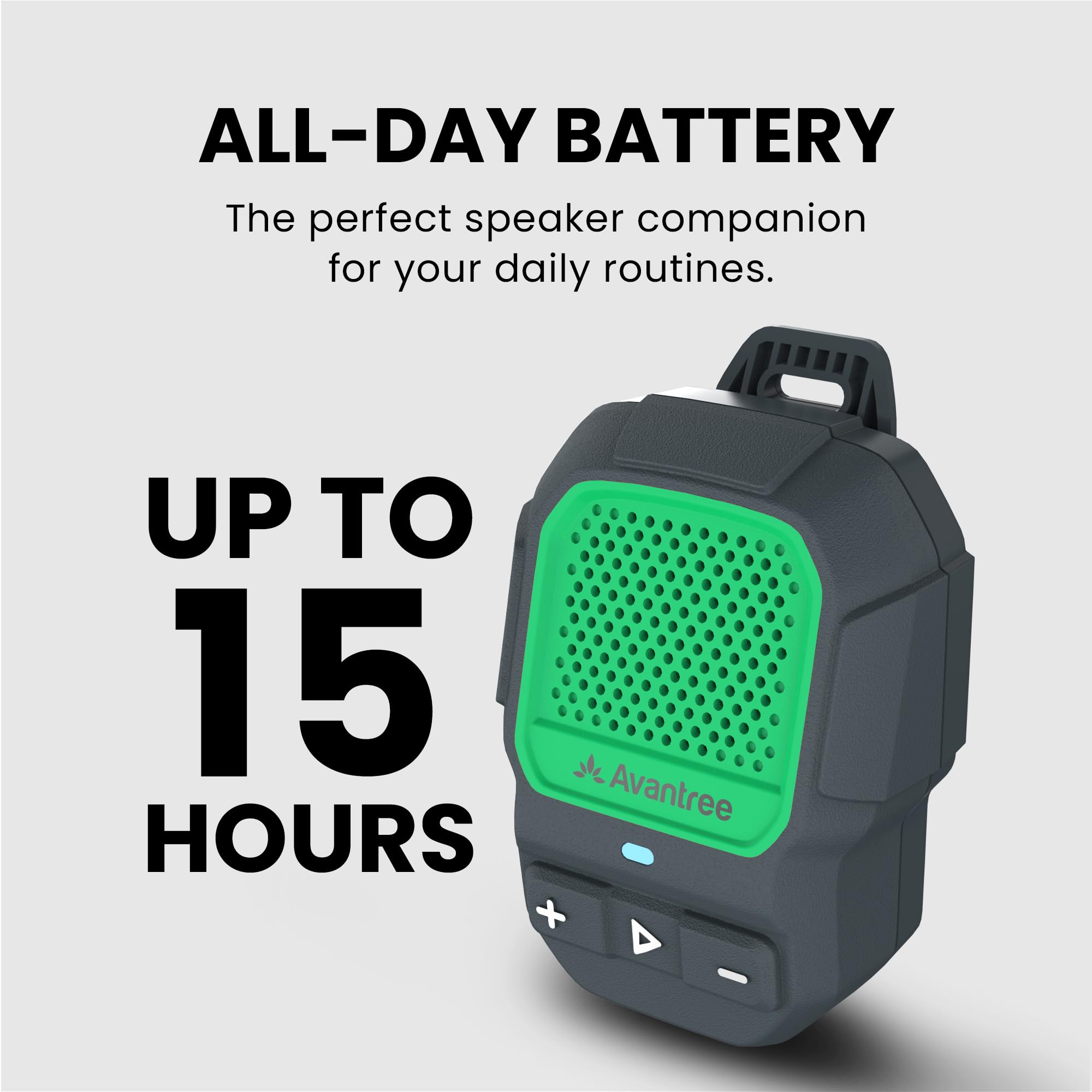 Altoparlante Indossabile Senza Fili Bluetooth 5.3 TWS, Mini con Audio HD, 8 Ore di Autonomia, USB-C, Impermeabile IPX6, Perfetto per Attività all'Aperto, Feste, Campeggio, Bicicletta