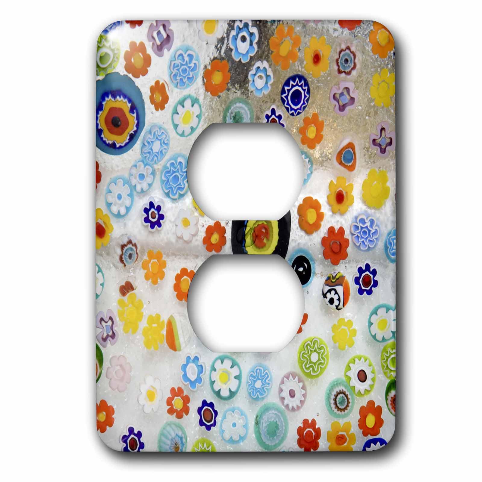 Millefiori Verre abstrait coque de prise haut de gamme Venise Jaynes Gallery