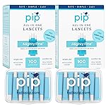 Pip Lancets for Diabetes Testing - All-in-One 30Gx1.0mm Ultra-Thin Safety Lancets Pressure Activated | Single-Use Sterile Diabetic Needles for Blood Sugar Monitors | 200 Count Value Pack