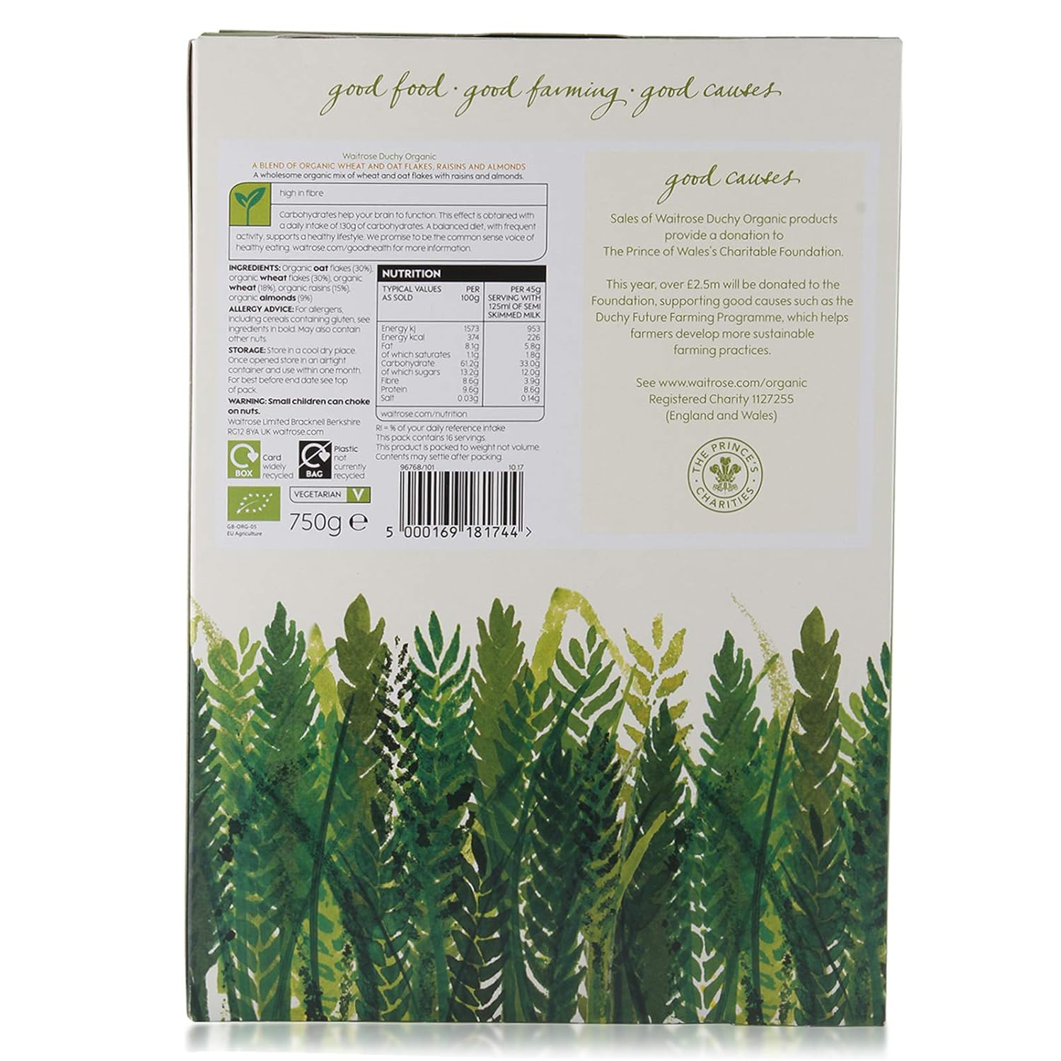 Waitrose Duchy Organic Muesli 750g