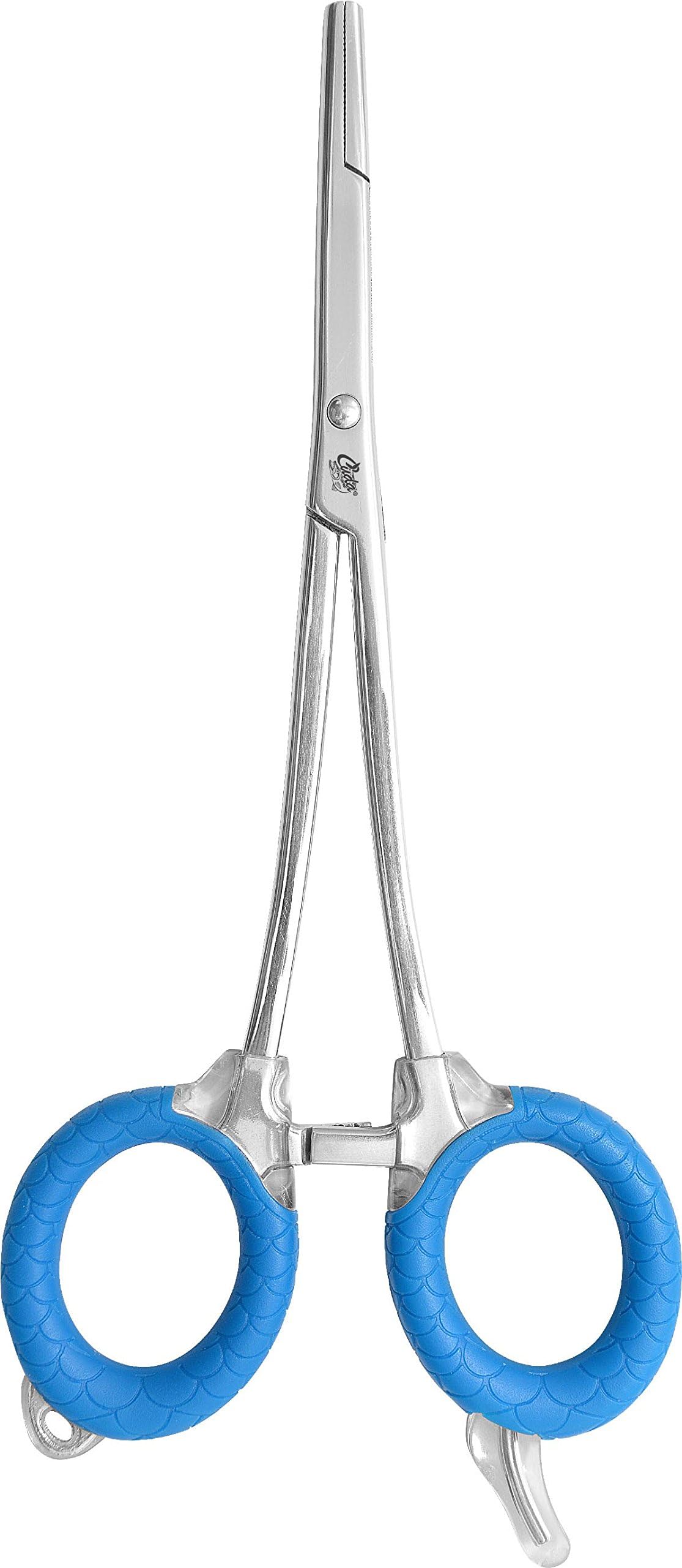 Cuda Stainless Steel Freshwater Forceps, Fishing Tool, Modern, Silver, Adult, Unisex, 2.9 oz, With Lanyard