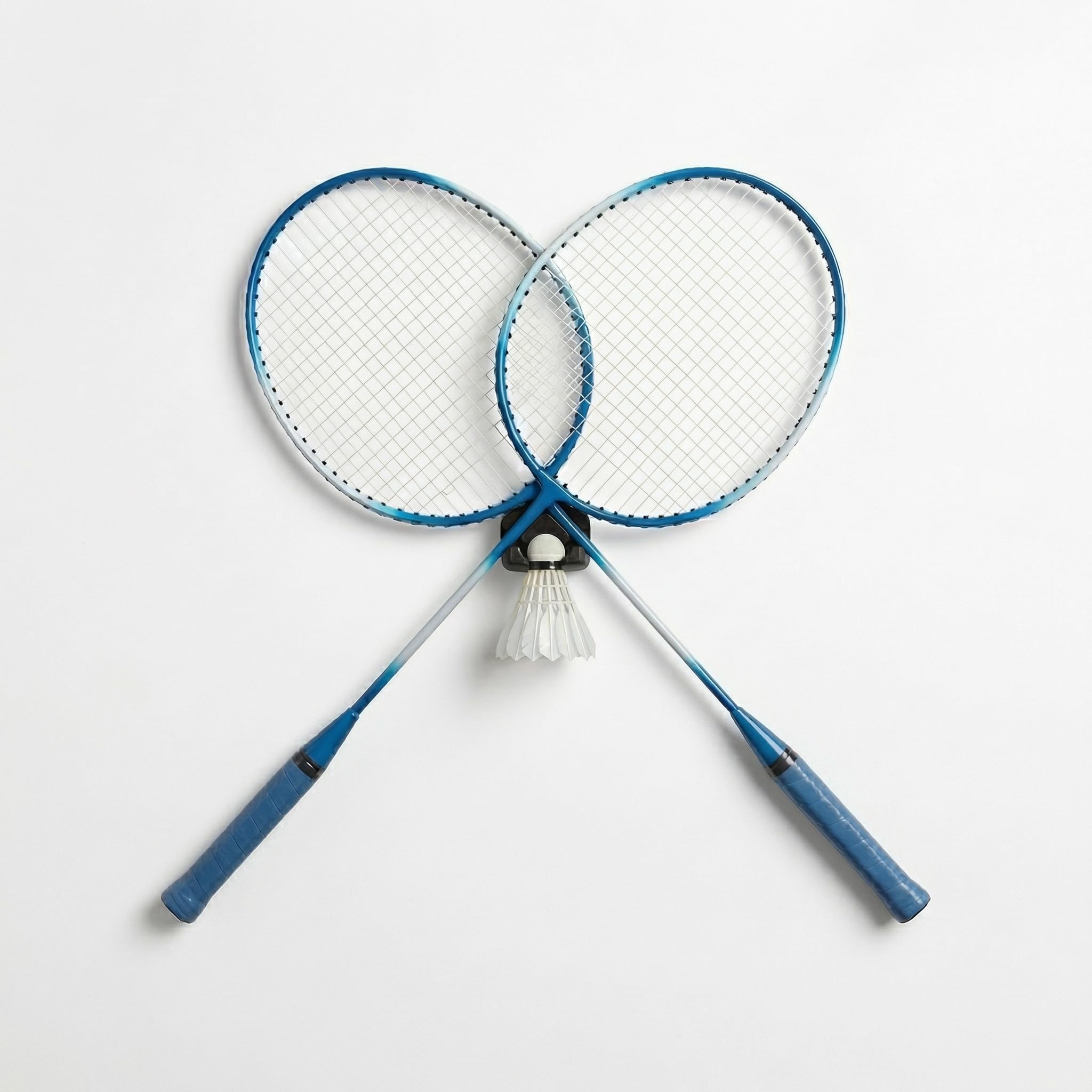akrinity badminton racket wall mount – holds 2 rackets & 1 shuttlecock | wall organizer for badminton gear | space-saving sports storage for home & club