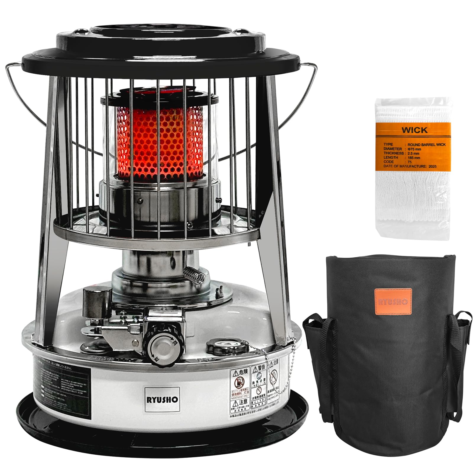 Amazon | 石油ストーブ 対流型小型灯油ストーブ 緊急消火装置 キャンプ