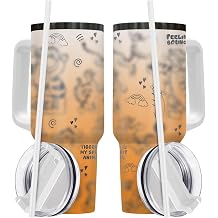 Fantasy Tumbler 40oz With Handle And Straw, Insulated Stainless Steel Storybook Travel Cup, Whimsical Tea Party Water Bottle, Birthday Gift For Women