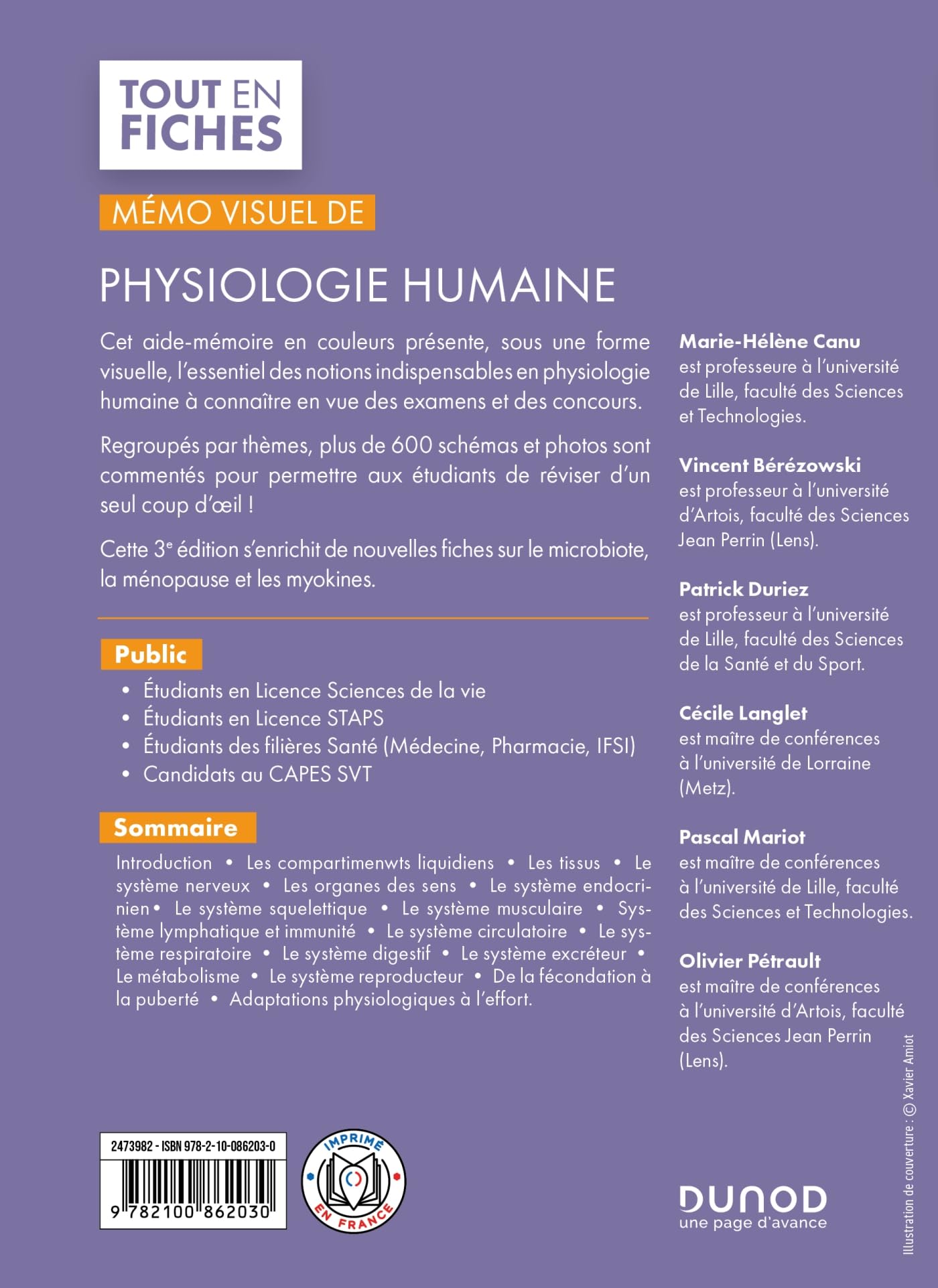 Mémo visuel de physiologie humaine - 3e éd.