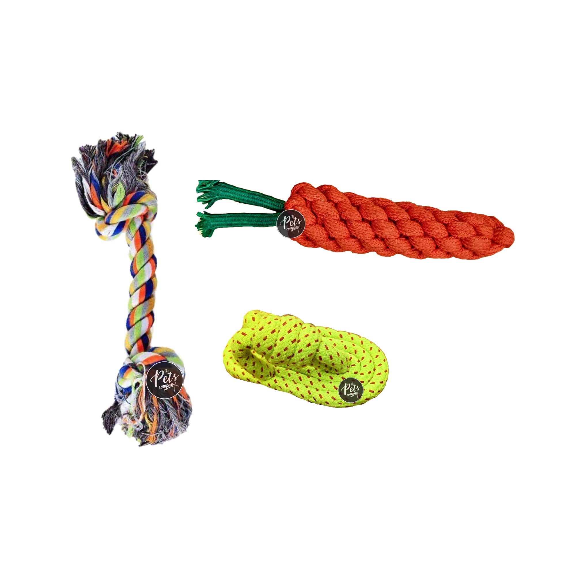 The Pets Company Dog Chew Toys for Puppy Teething & Training (Chew Slipper + 2 Knot + Carrot), Dog Rope Toy Combo of 3 for Small Dogs & Puppies (B0BQGN7KHR) Amazon Price History, Amazon Price Tracker