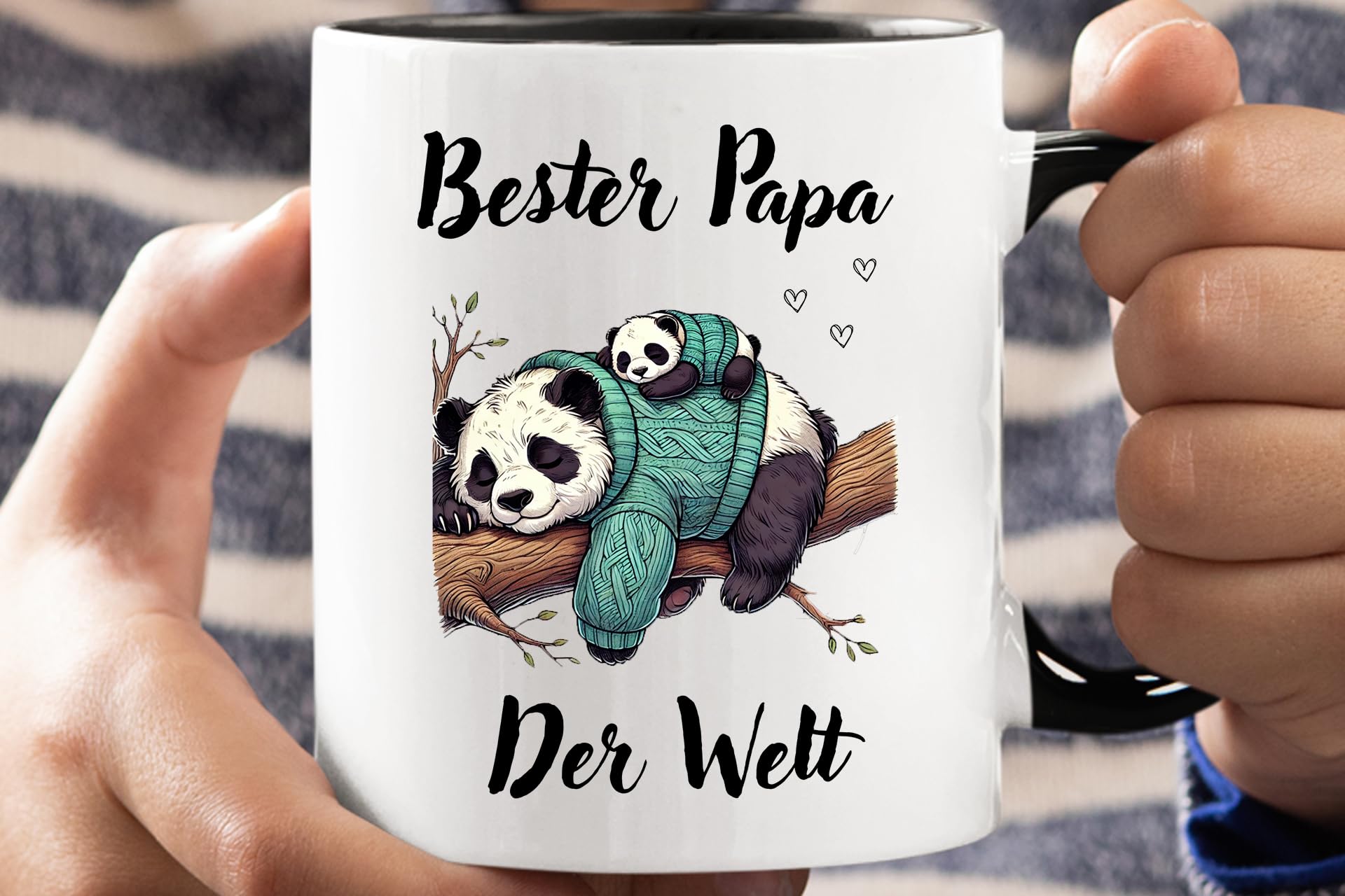 Jungle Mug Tazza 'Bester Papa Der Welt' Con Panda | Ceramica, Lavabile In Lavastoviglie, Idea Regalo Festa Del Papà - 5
