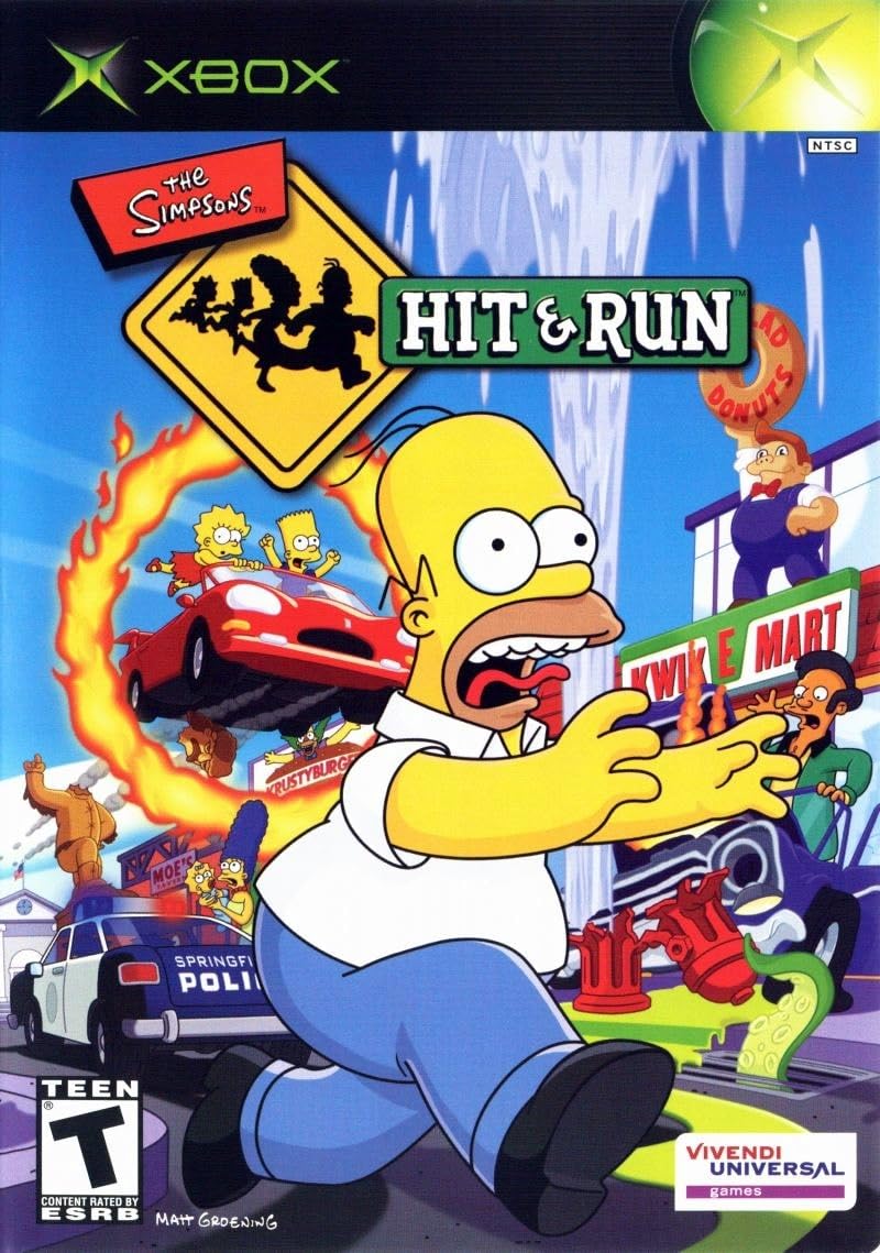 The Simpsons Hit And Run Sur Xbox - PAL - Jeu D'occasion Complet