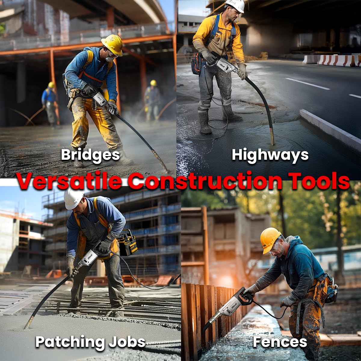XtremepowerUS Concrete Vibrator - Powerful & Durable -2