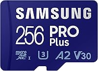 Vista 11 de Samsung PRO Plus tarjeta de memoria microSD + lector, 256 GB MicroSDXC, hasta 180 MB/s, Full HD y 4K UHD, UHS-I, C10, U3, V30, A2 para teléfonos