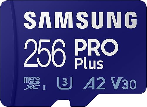 Vista 11 de Samsung PRO Plus tarjeta de memoria microSD + lector, 256 GB MicroSDXC, hasta 180 MB/s, Full HD y 4K UHD, UHS-I, C10, U3, V30, A2 para teléfonos