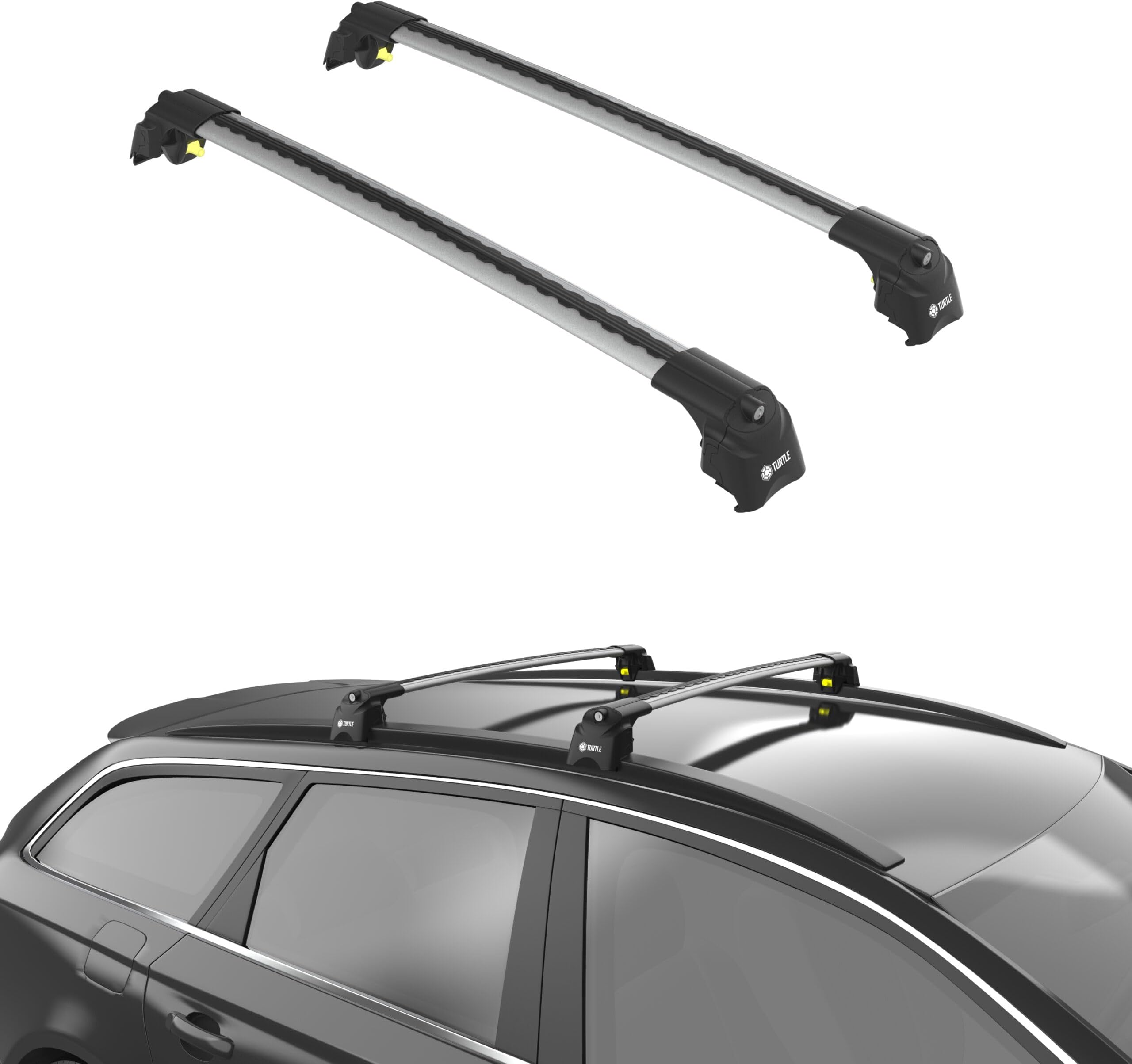 TURTLEFits Chery Tiggo 7 Pro 2020-2024 Roof Rack Air2 | Silver