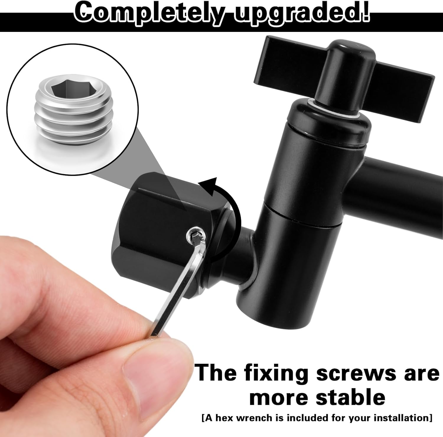 Rain Shower Head Extension 12 Inch Adjustable Rain Shower Head Extension Arm Stainless Steel Shower Head Holder G1/2 Universal Connector Compatible(Matte Black)