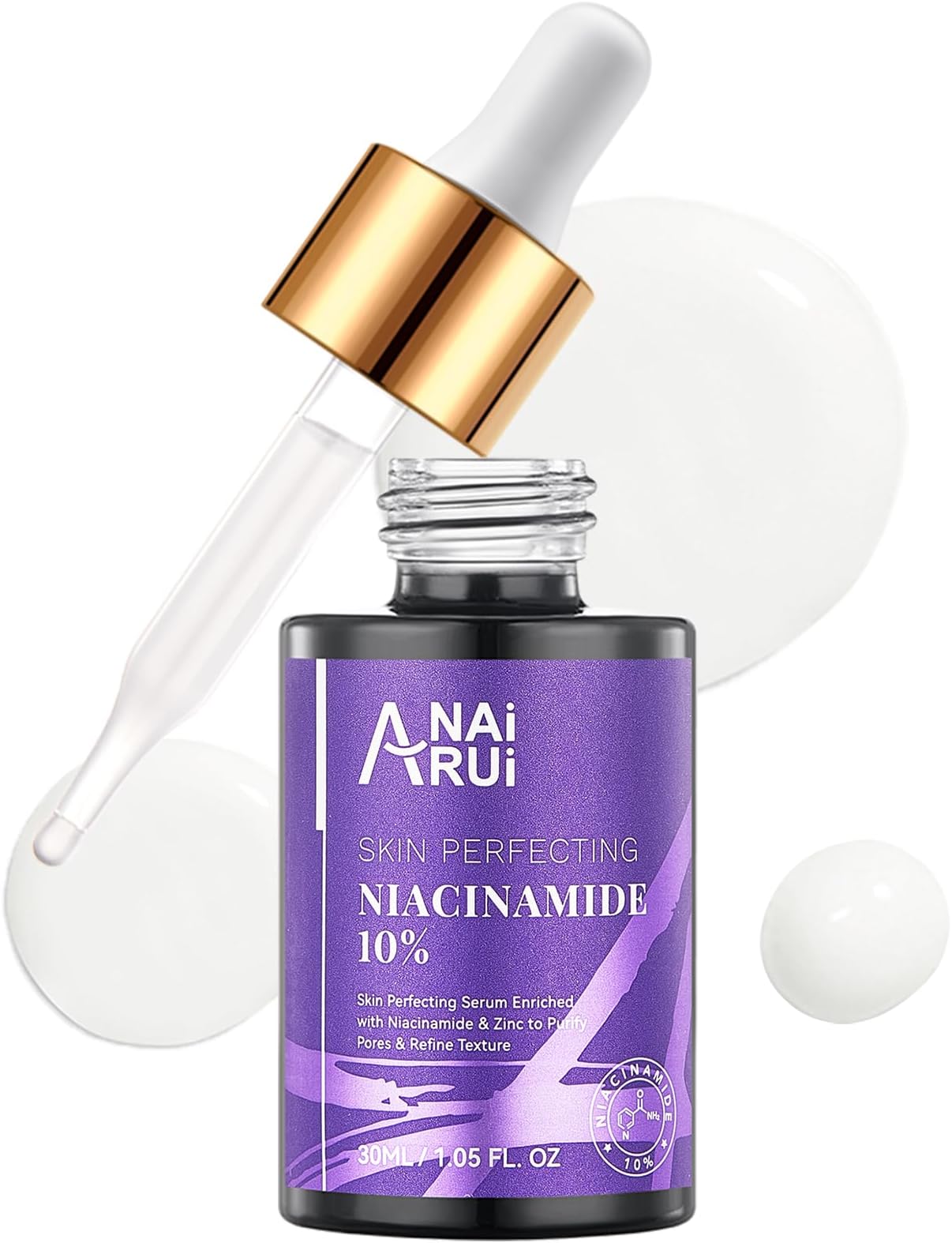 Niacinamide Serum 10% with Arbutin,Zinc 1% &Vitamin B3 for Face, Minimizer Pores, Redness Relief,Reduce Uneven Skin Tone,Wrinkles&Fine Lines,1fl.oz
