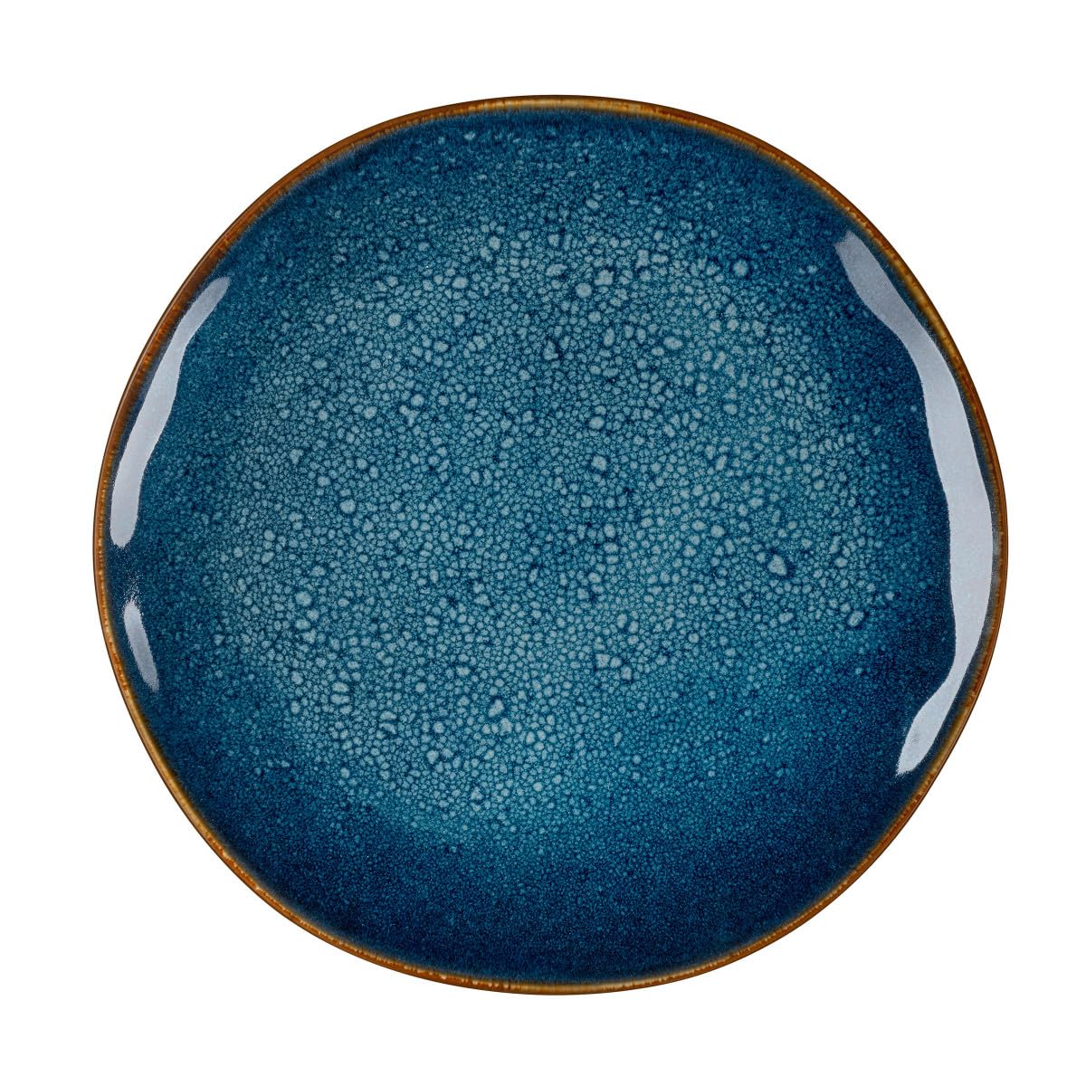Médard de Noblat - Assiette plate - D27 cm - Vertigo Denim - Grès - Lot de 6 - Bleu