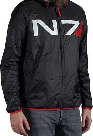 Musterbrand BLACK Mass Effect Running Jacket N7 Training, US Small
