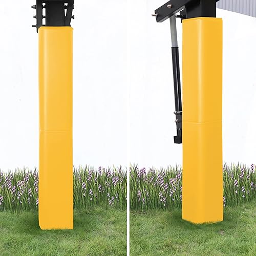 Miniatura 5 de Katop Acolchado cuadrado para bastón de baloncesto que se adapta a postes de 5 x 5 pulgadas, almohadilla de baloncesto duradera de 6 pies de alto