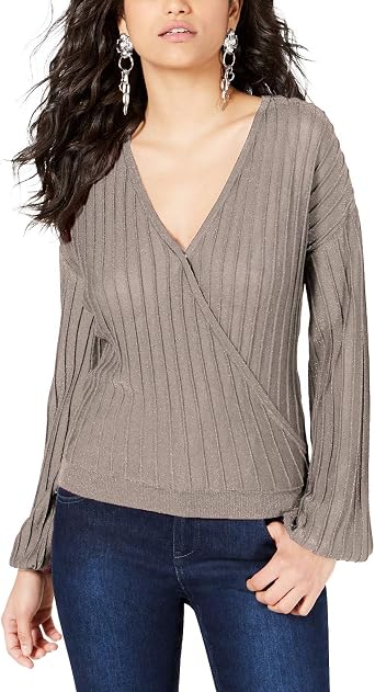 surplice sweater top