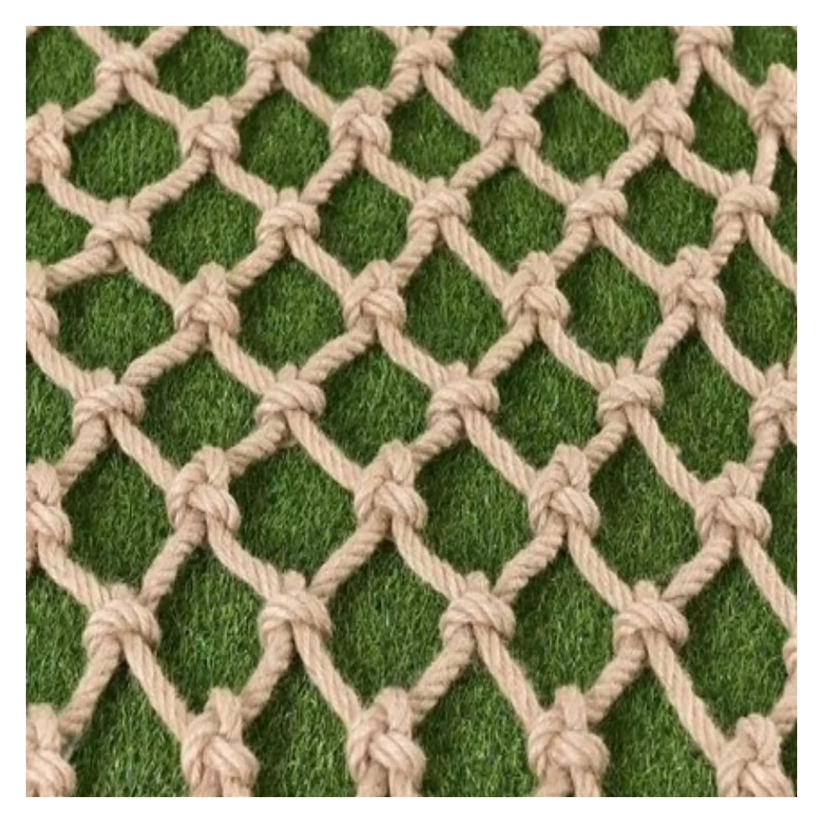 BESNUT Anti-fall Protective Netting,Hemp Rope Safety Net,10mm Thick Children Outdoor Climbing Net,Garden Plant Decoration Net Hand-Woven Truck Cargo Net (Color : 10mm-15cm Mesh, Size : 4x5m)