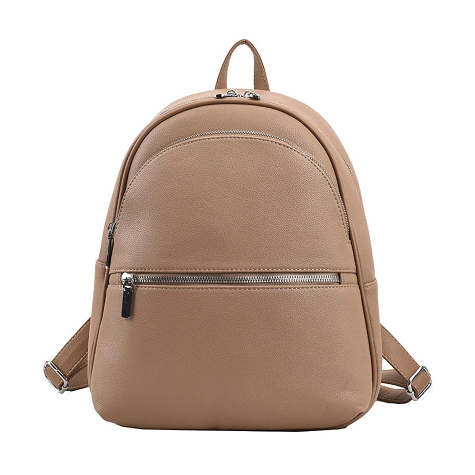 MICFENY Womens Leisure Backpack Ladies Soft Leather Casual Daypack Teenagers School Bag Fashion Travel Backpack Girls Back Packs