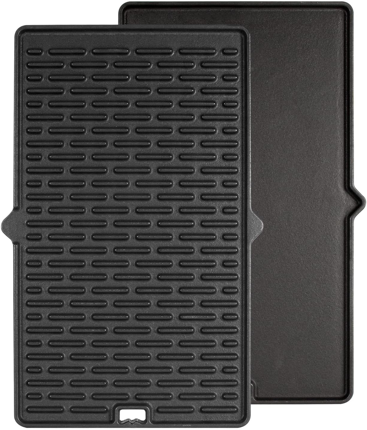 BBQ Future 7404 Reversible Cast Iron Griddle for Weber Griddle Insert Summit 400/600 Series Gas Grill Summit E670 E450 S470 E450, Grill Accessories for Weber Summit Gold, Black Fit Weber Summit Series Grill