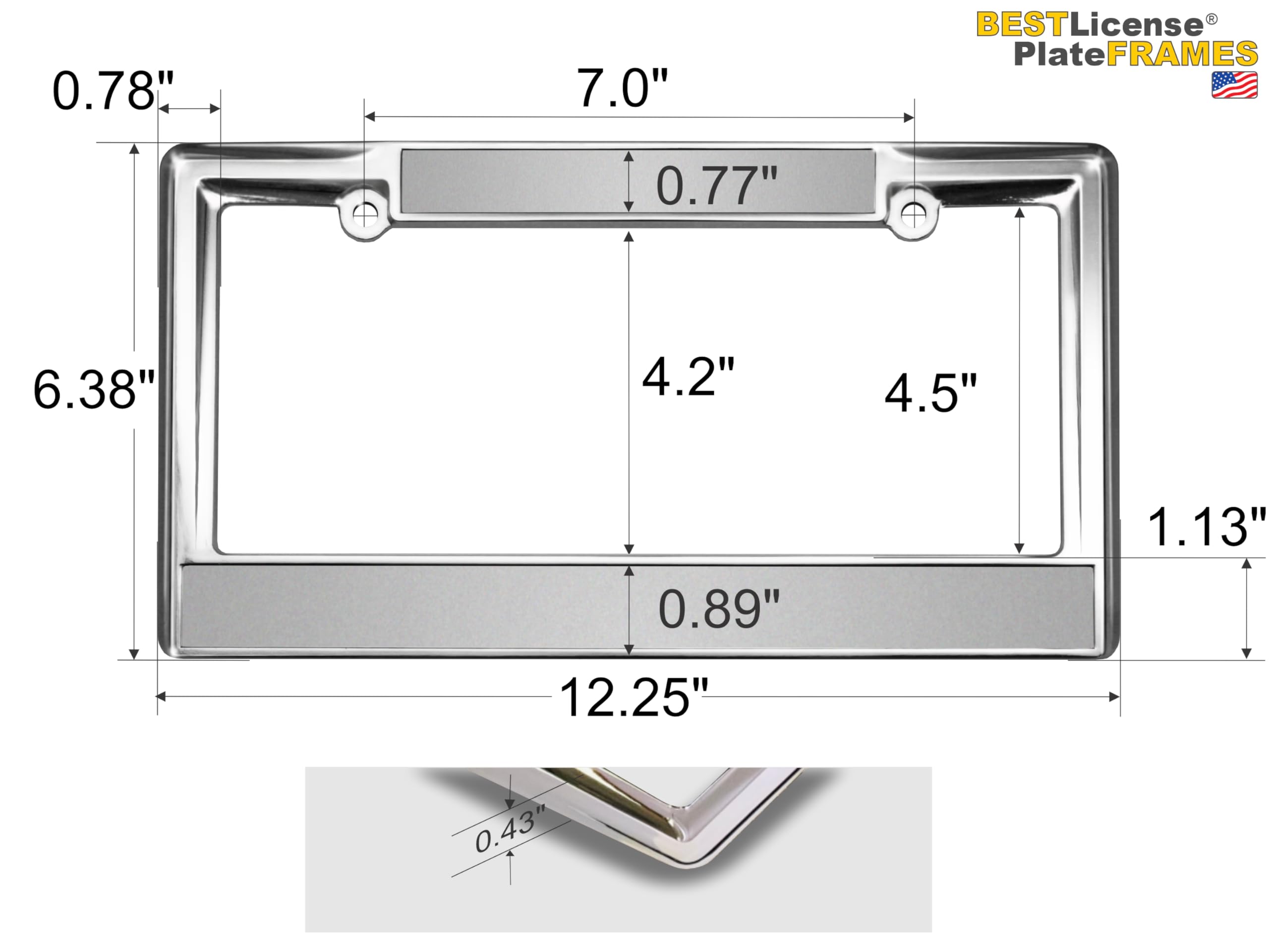Custom Personalized Heavy Duty Metal Laser Engraved Car License Plate Frame wit - Picture 7 of 113