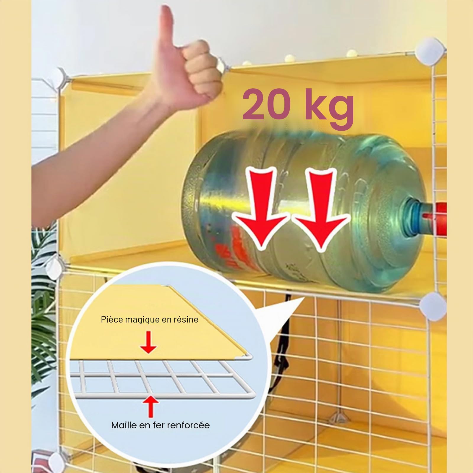 Grande Cage d'intérieur pour Chat Cage de clôture pour Chat Cage spacieuse pour Chat, Maison clôture avec bac à litière, Cage d'intérieur pour Chat pour 1 à 3 Chats Lapins Chinchillas