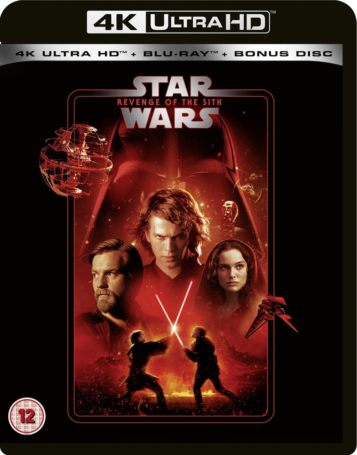 Star Wars Prequel Trilogy: Episode I - The Phantom Menace / Episode II - Attack of the Clones / Episode III - Revenge of the Sith [9-Disc Set] [4K UHD + Blu-ray] [Region Free]