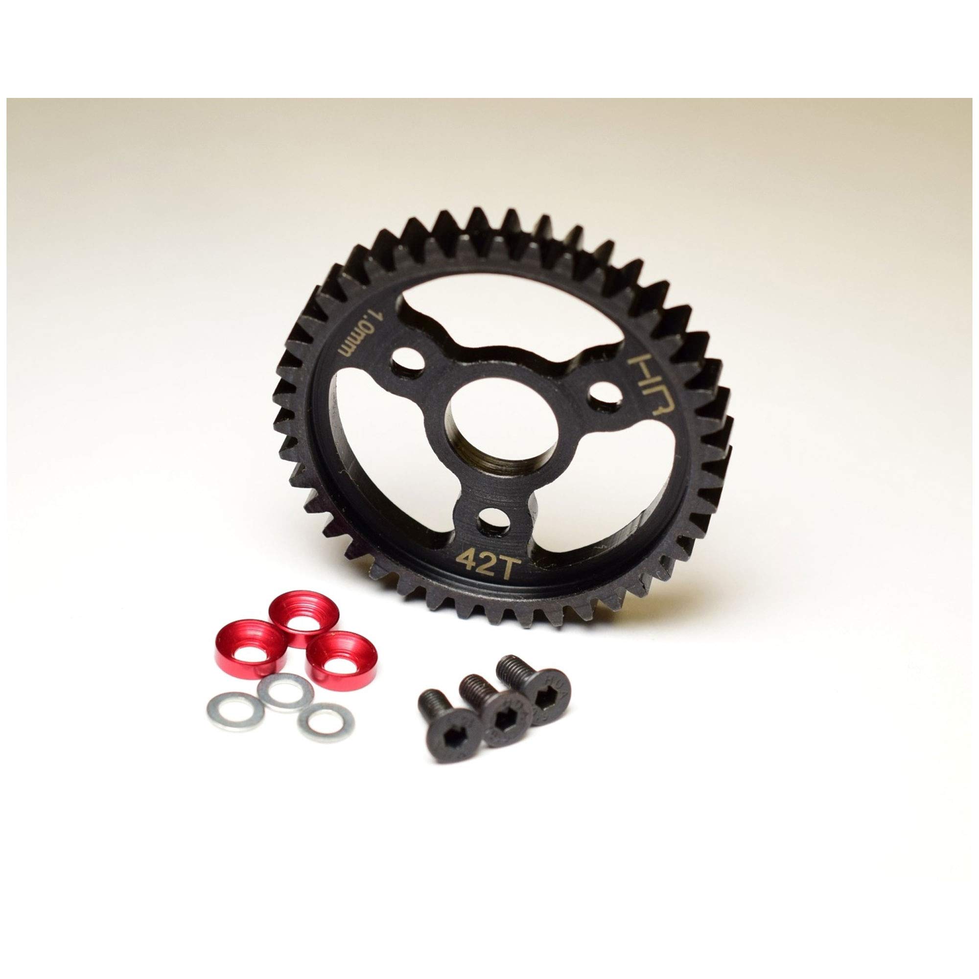 Amazon.com: Hot Racing SRVO442 Steel Spur Gear (42T 1.0 Mod)(Red