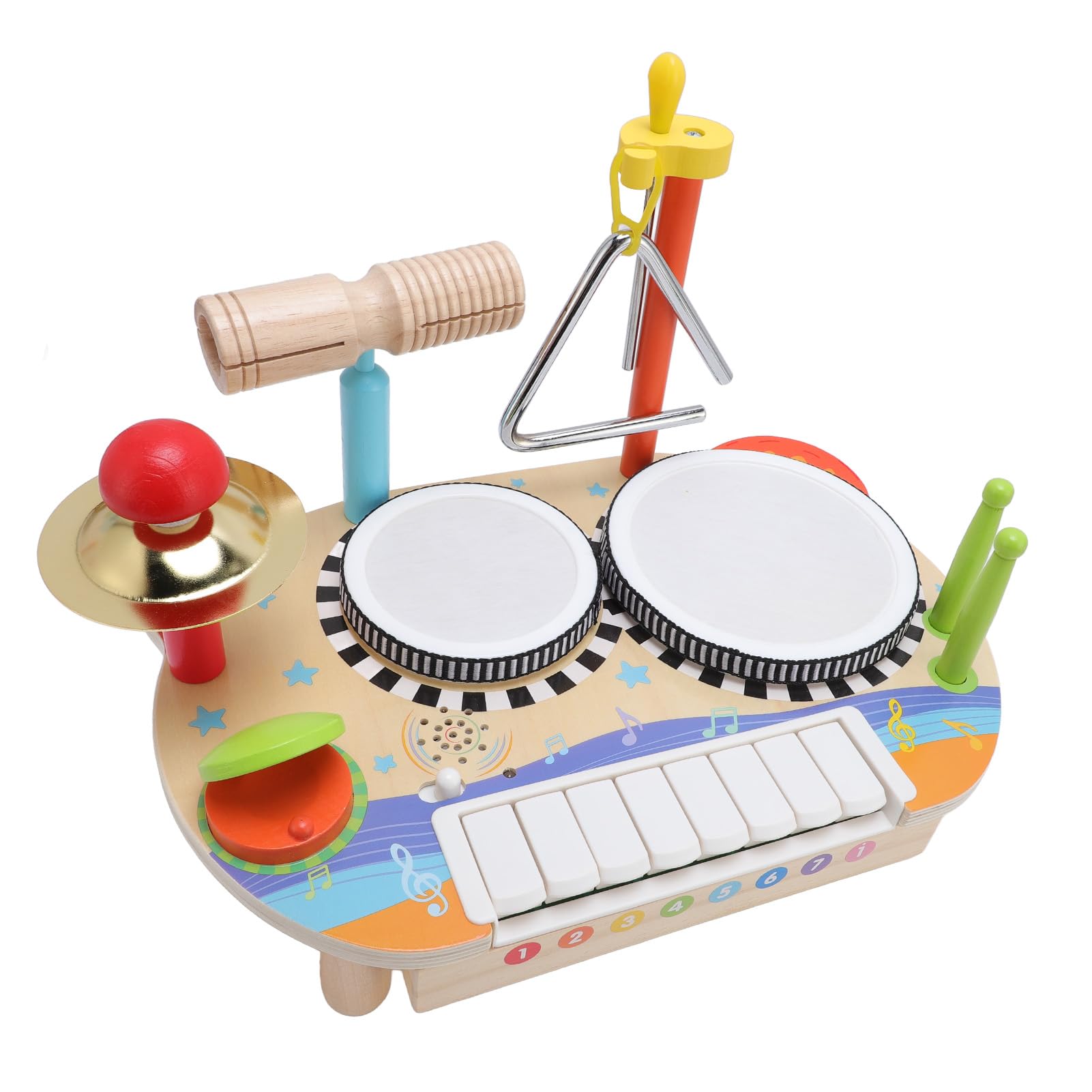 Wielofunkcyjny Drewniany Instrument Muzyczny i Zabawka Edukacyjna na Fortepianie do Wczesnej Nauki i Rozwoju