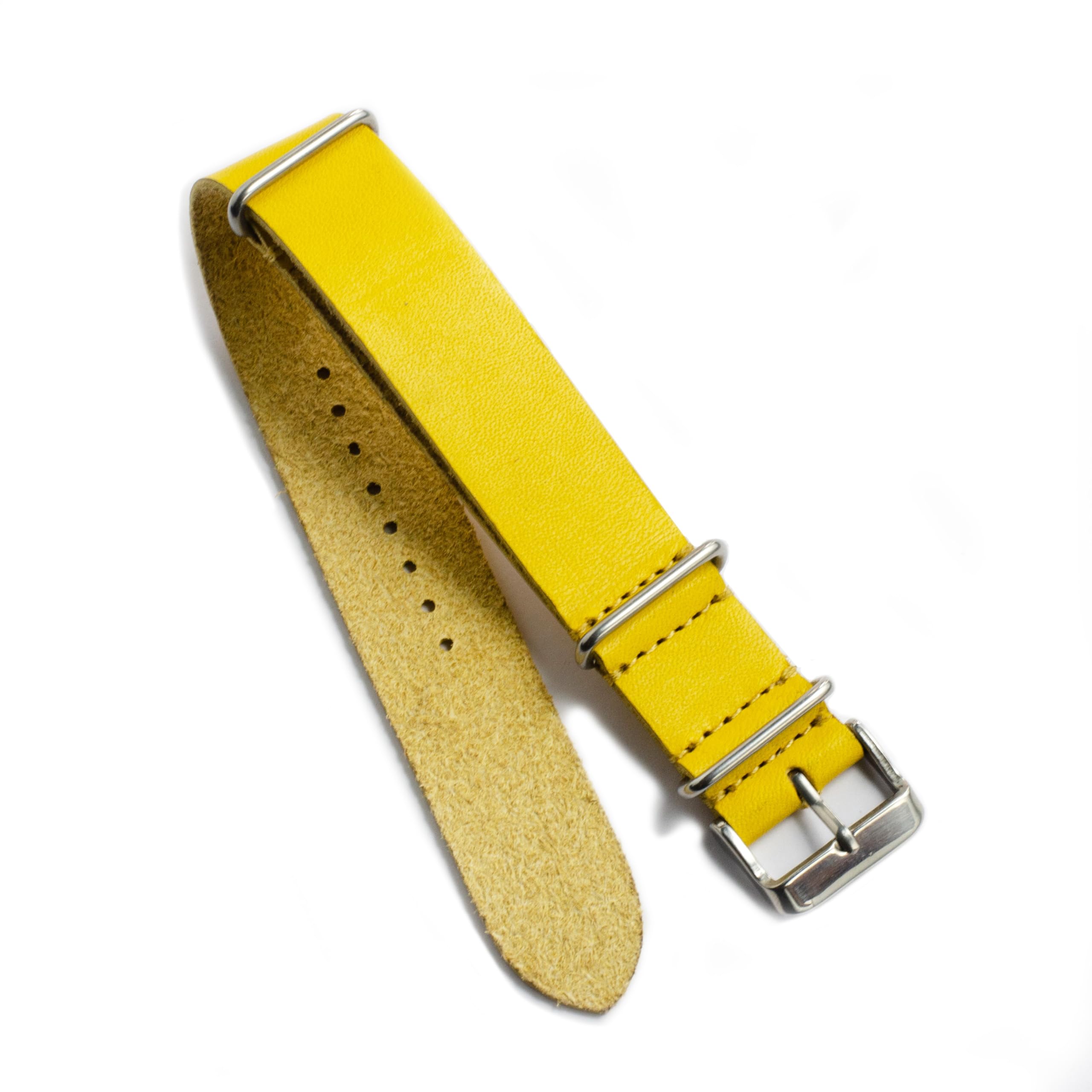 Bangtail Dandy Yellow Original Italian Vachetta NATO Strap 20mm/22mm for Seiko Watch | Fossil Watch | Titan Watch | Timex Watch | Automatic & Quartz Watches (22mm) (B0DF2GWDR3) Amazon Price History, Amazon Price Tracker