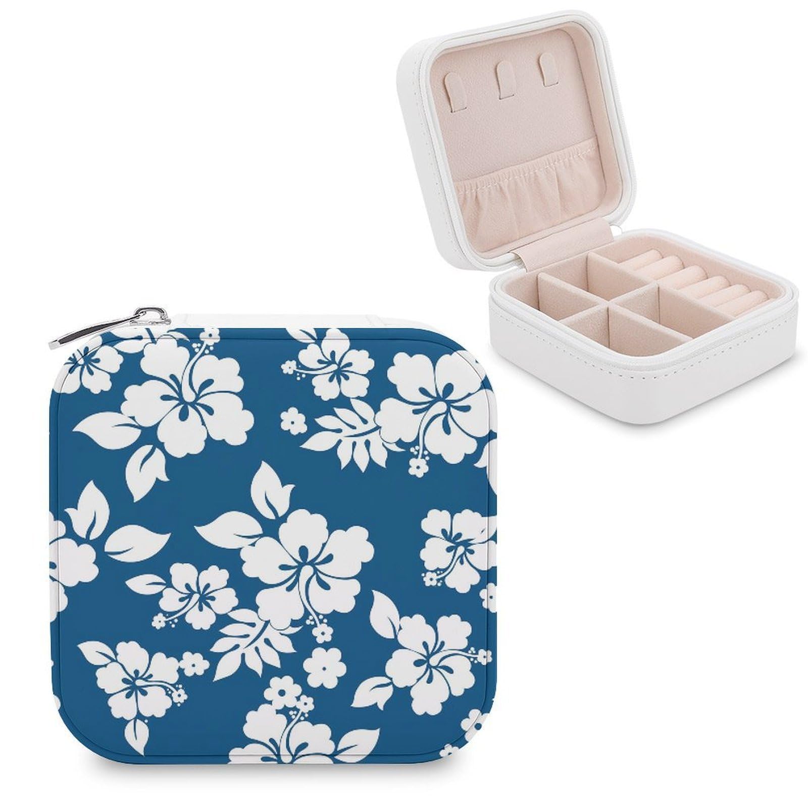 Boîte à bijoux Hawaï en cuir pour vos voyages et déplacements quotidiens