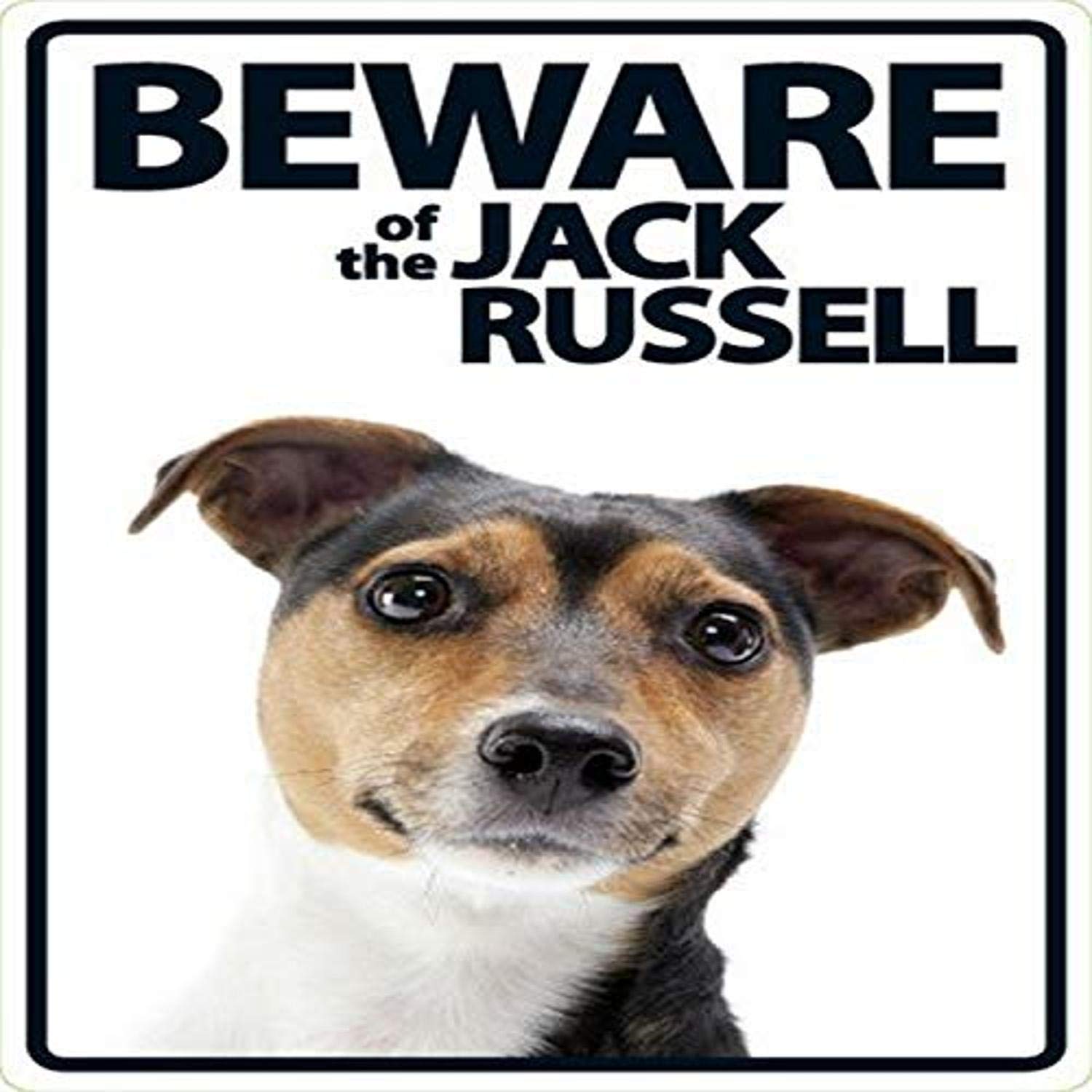 Magnet & Steel A5 Sign Memorials, Beware Of The Jack Russell