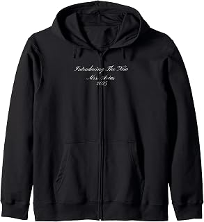 Introducing The New Mrs. Arias 2025 Wedding Engagement Zip Hoodie