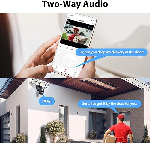 Miniatura 5 de iMaihom Cámara de reflector para exteriores, cámara de seguridad inteligente 2K QHD para el hogar con activación por movimiento, brillo de 5500