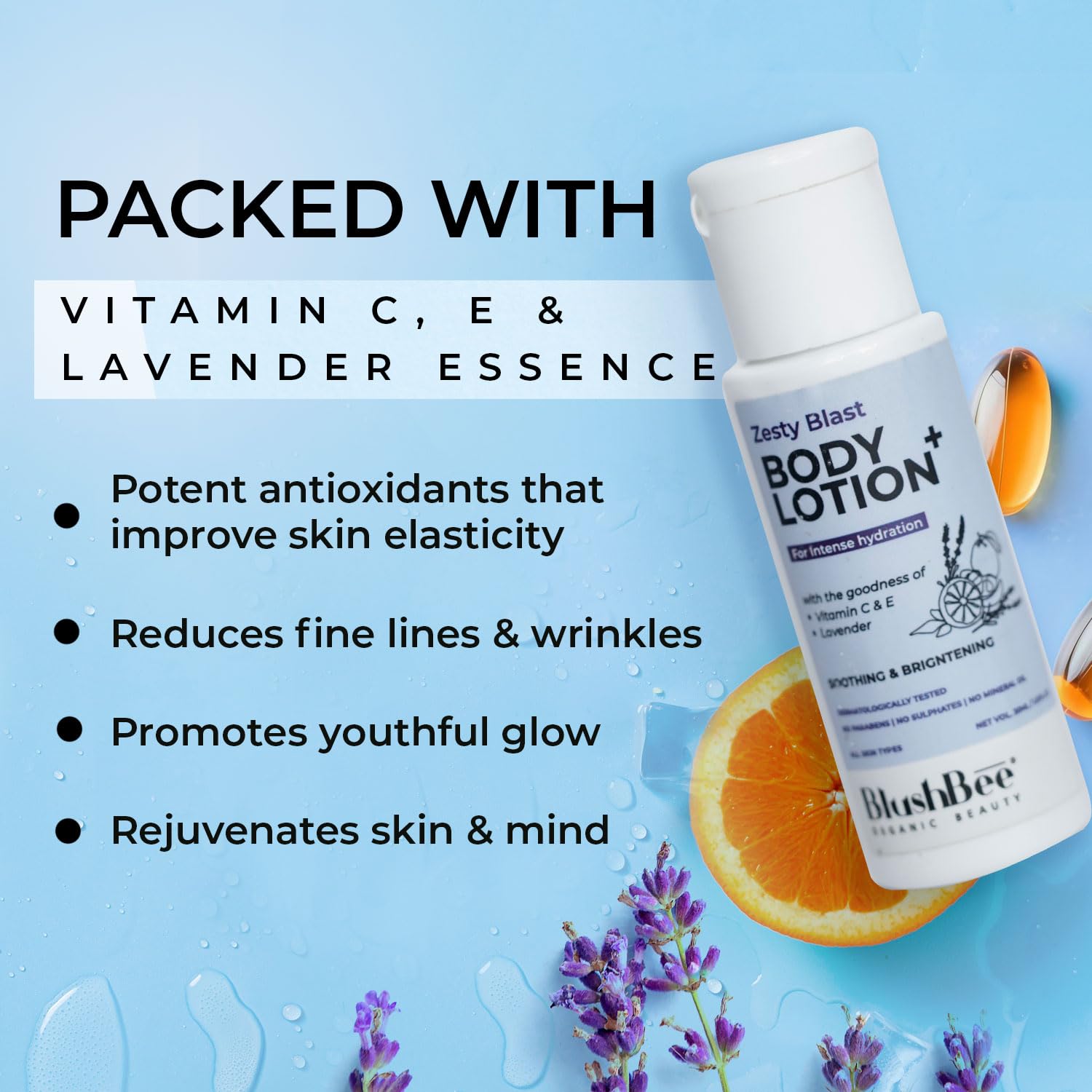 Buy Vitamin C & E Body Lotion for Women & Men, Non Sticky & Non