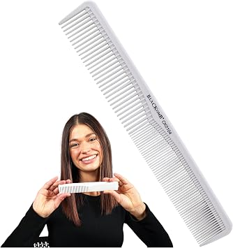 Professional Ceramic Hair Cutting Comb | Antistatic Comb | Hair Cutting Comb | Hair Cutting Aid | Cutting Comb | White