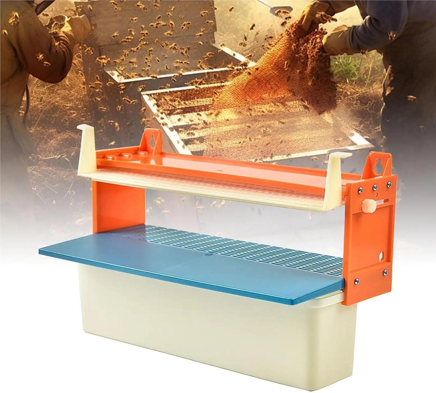 Pollen Collector Pollen Trap Collector with Hanging Holes 19.3x30.5cm Accessories Tray Entrance for Apiculture Industry Sturdy Easily Install for Honey Beekeeping Hives Entrance