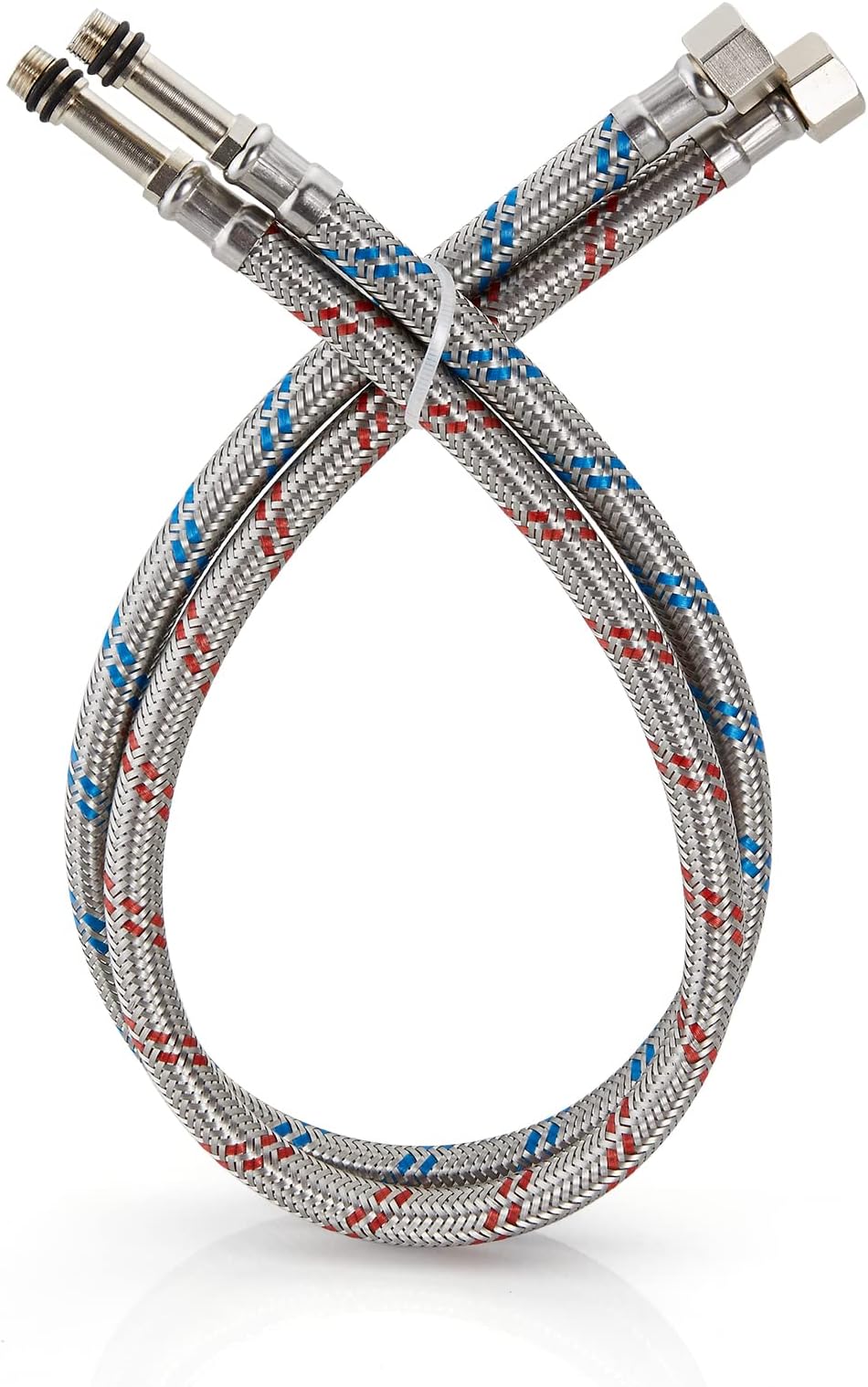 Faucet Supply Lines Connector Stainless Steel Braided Supply Hose 3/8