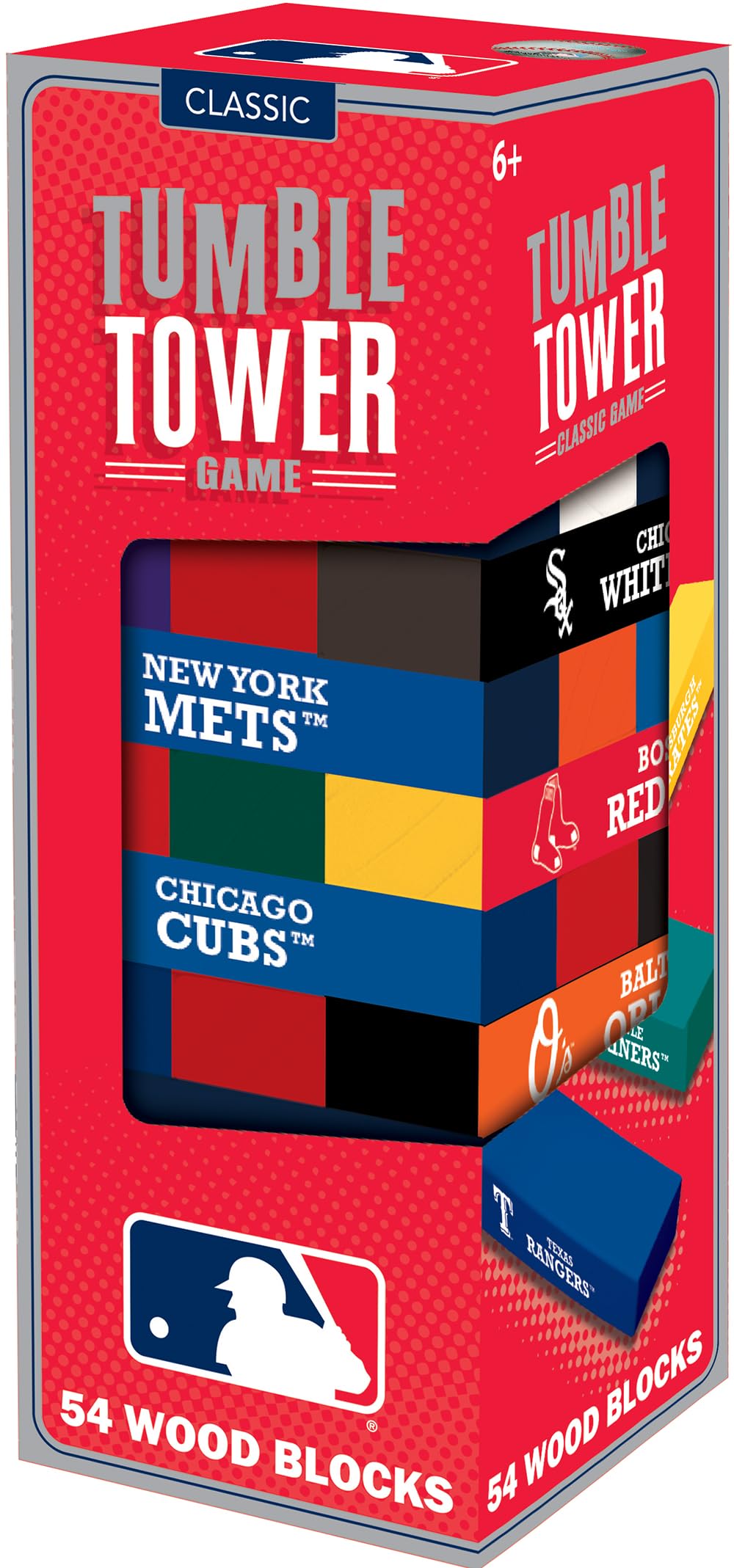 MasterPieces Game Day - Officially Licensed MLB Tumble Tower - Featuring All Teams, Real Wood Blocks